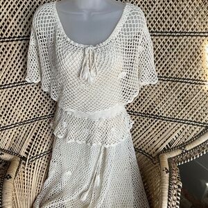 Far Out beautiful Foyen’s of Hawaii 1970’s Cream Crochet set